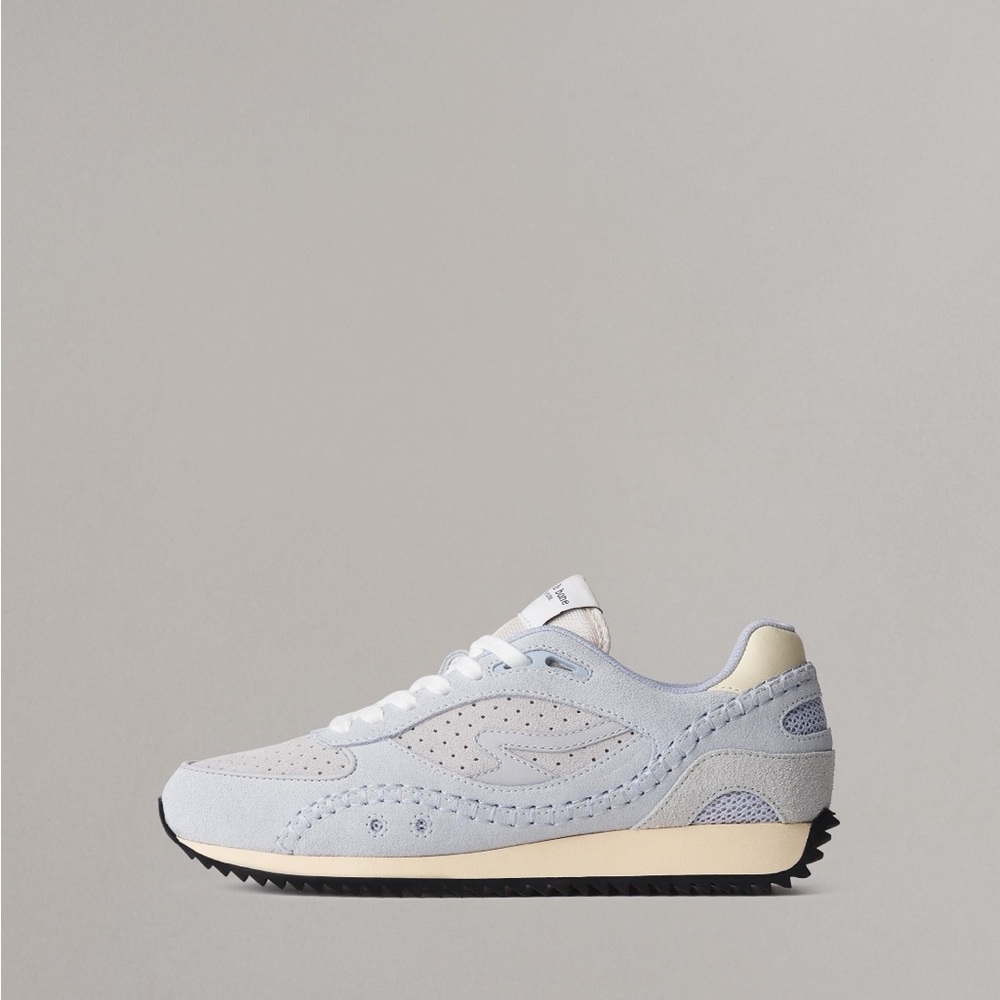 $345 rag & bone Women's Drift Runner sneakers in pearl grey suede size 37 (US7)